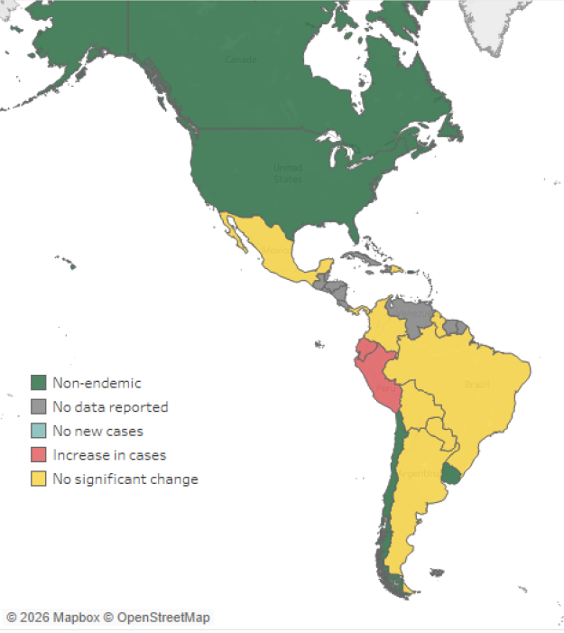 Dengue Karte Amerika
